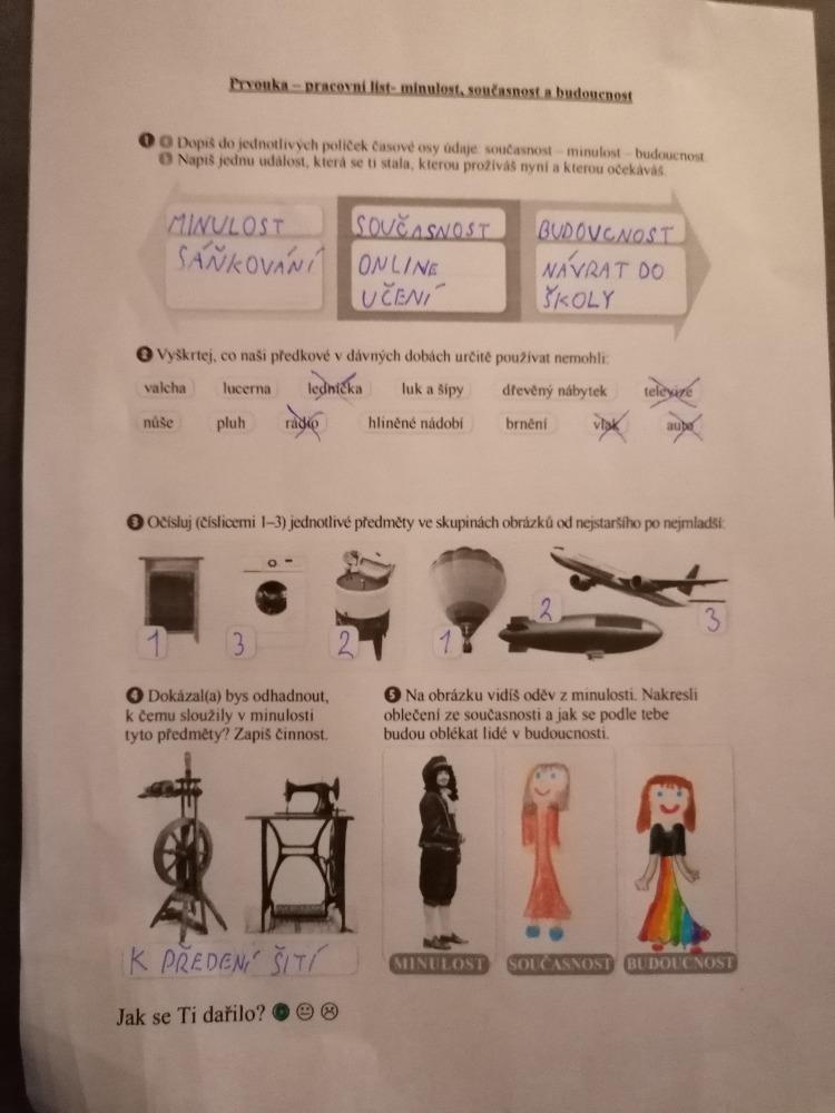 Distanční výuka ve třetí třídě 5. 2. - 10