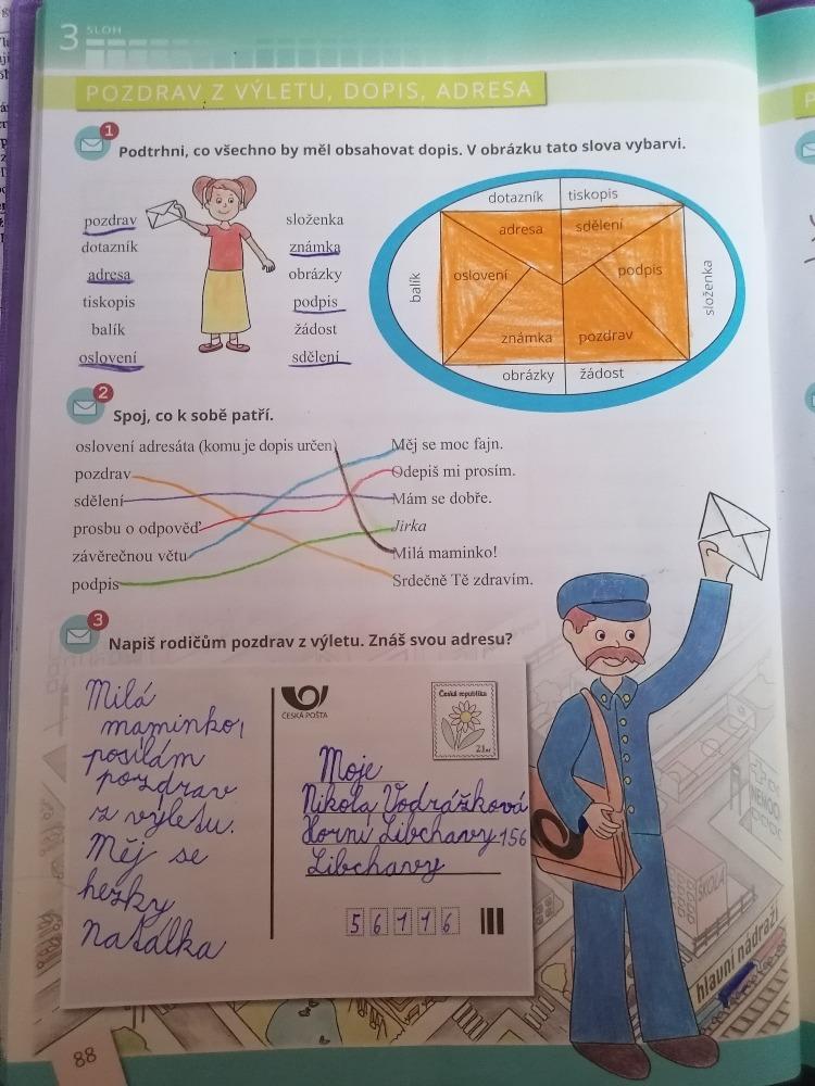 Distanční výuka ve třetí třídě 26. 3. - 20