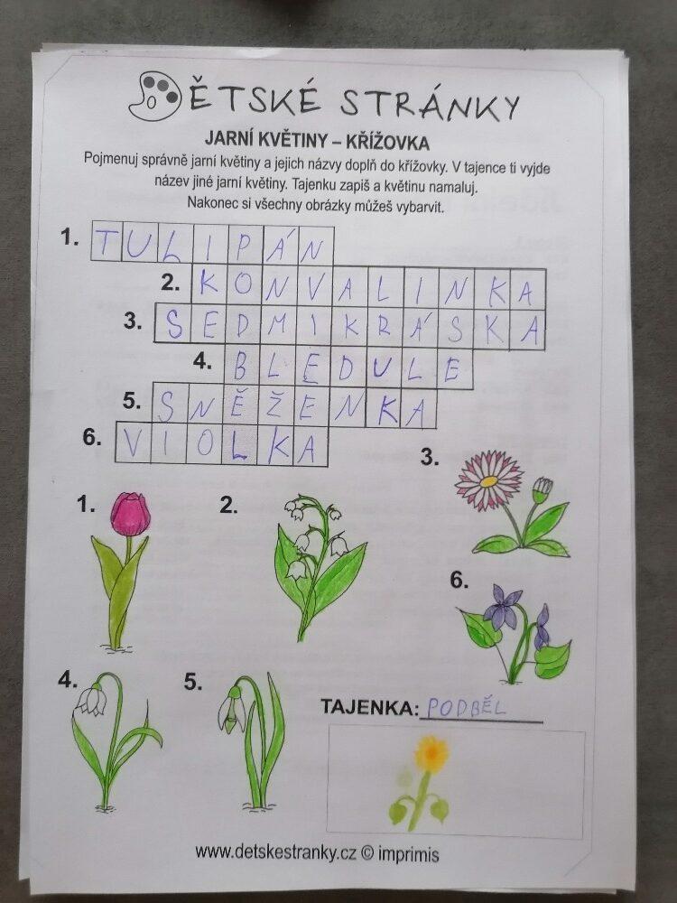 Distanční výuka ve třetí třídě 9. 4. - 8