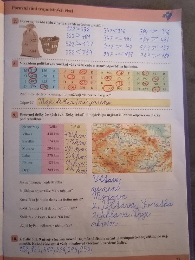 Distanční výuka ve třetí třídě 16. 4. - 22