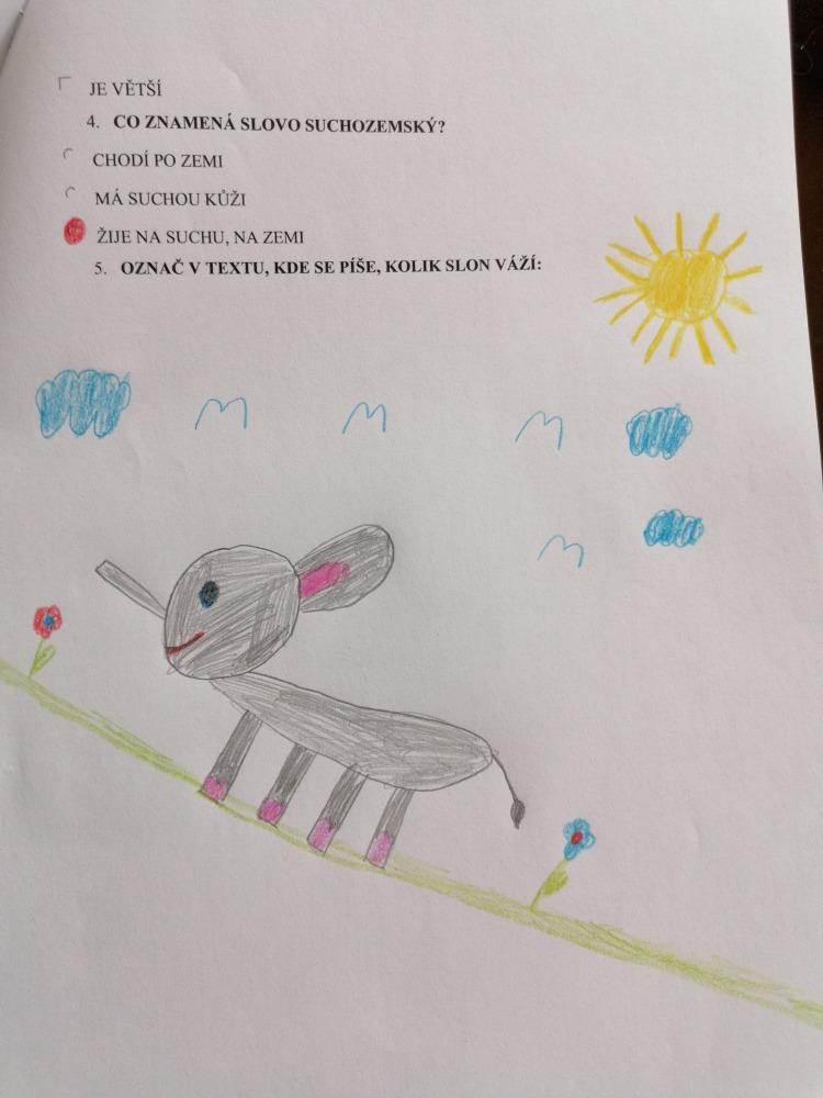 Výstupy druháčků z domácího učení 14. 4. - 24