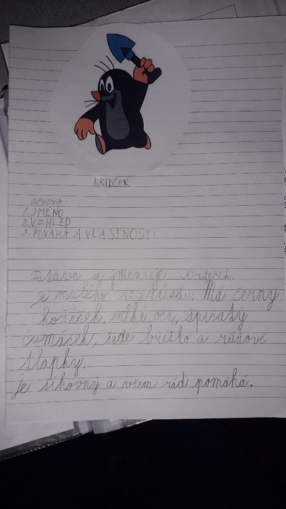 Výstupy druháčků z domácího učení 22. 4. - 15
