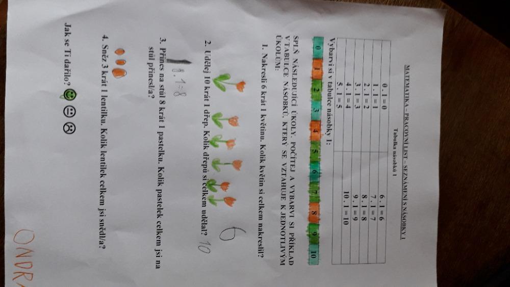 Výstupy druháčků z domácího i školního učení 30. 5. - 14