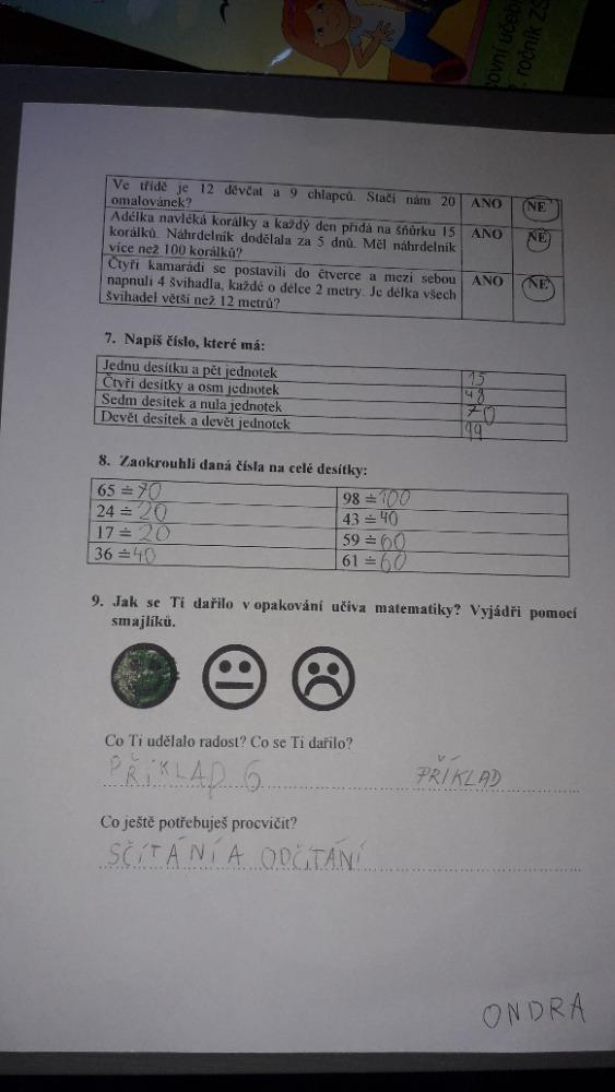 Výstupy druháčků z domácího učení 20. 5. - 15