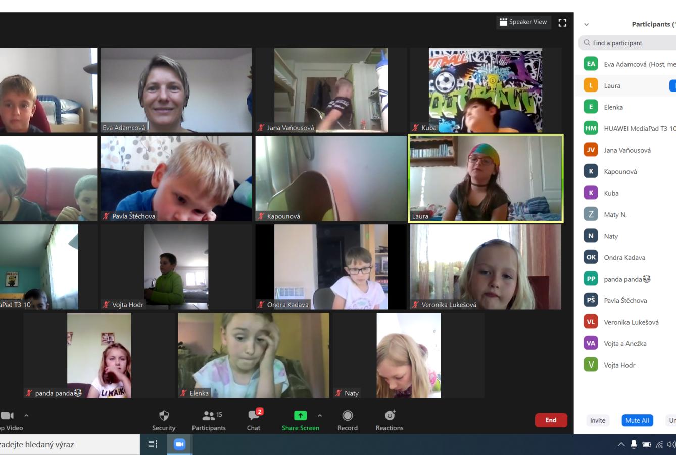 Výstupy druháčků z domácího učení 21. 5. - 22