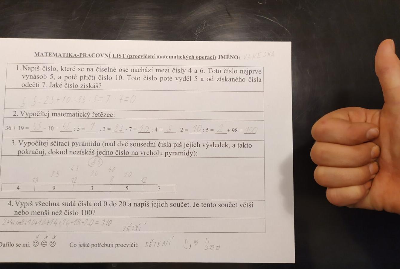 Distanční výuka ve třetí třídě 20. 11. - 32