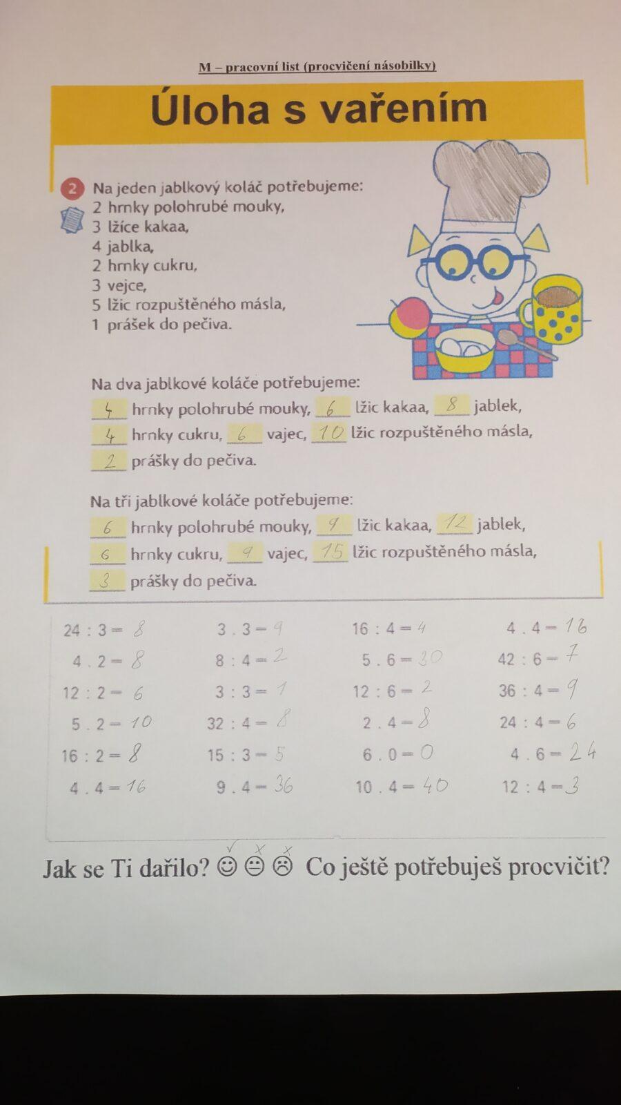 Distanční výuka ve třetí třídě 5. 2. - 12