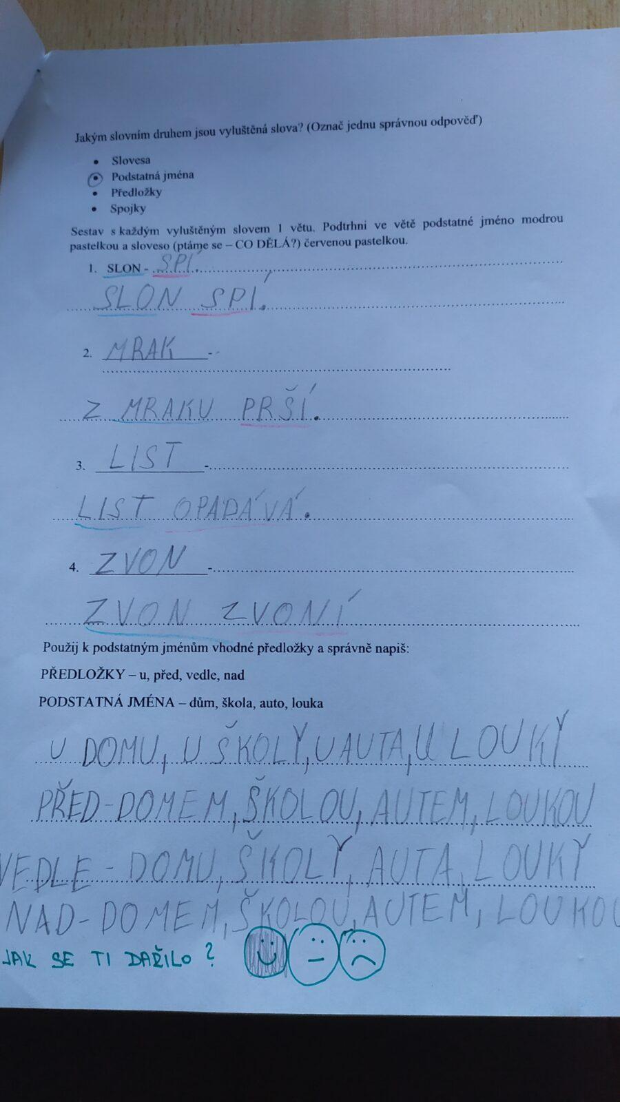 Výstupy druháčků z domácího i školního učení 2. 6. - 21