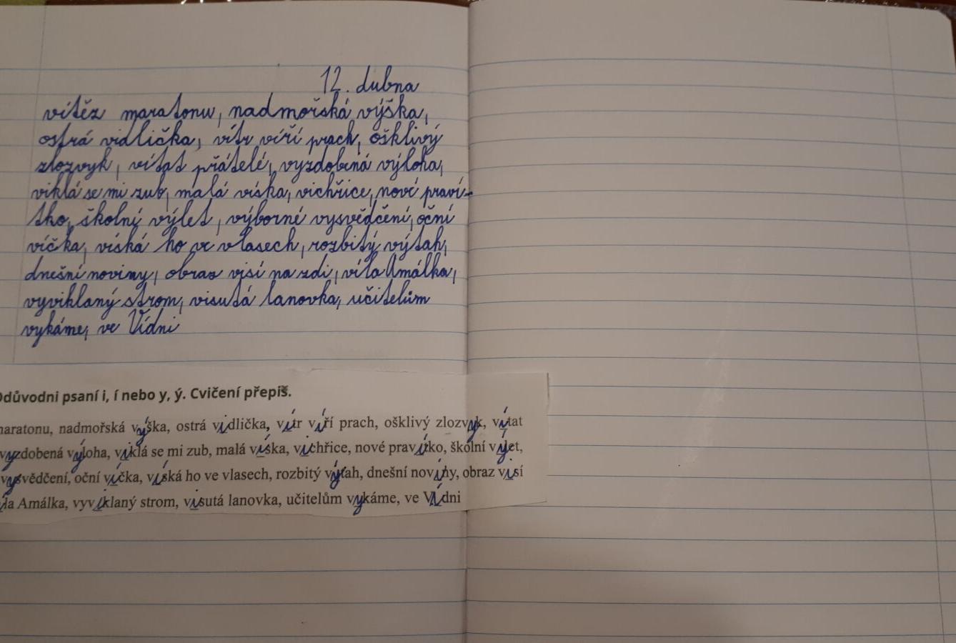 Distanční výuka ve třetí třídě 16. 4. - 34