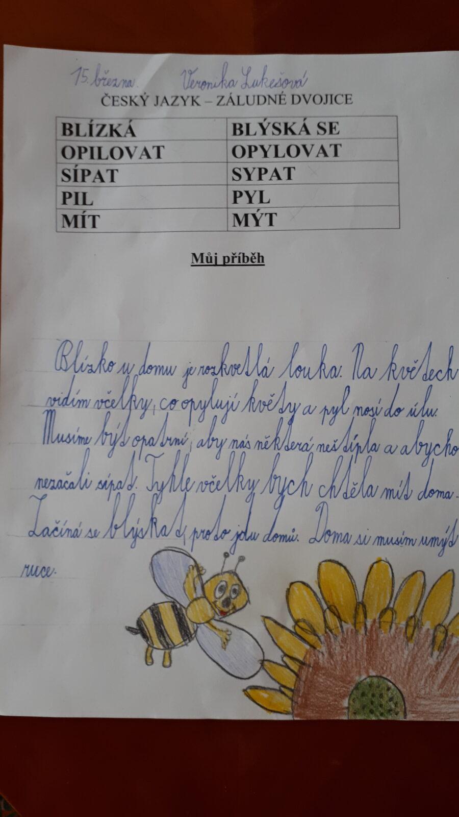 Distanční výuka ve třetí třídě 19. 3. - 57