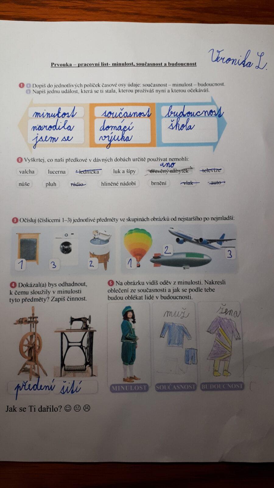 Distanční výuka ve třetí třídě 5. 2. - 14