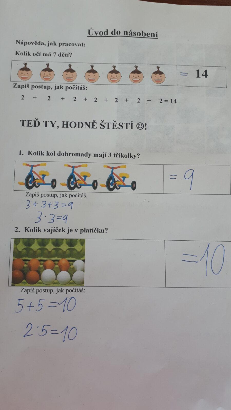 Výstupy druháčků z domácího učení 21. 5. - 30