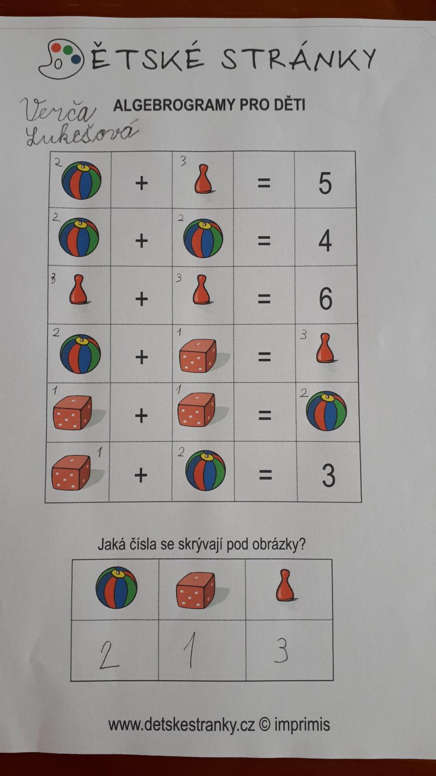 Výstupy druháčků z domácího učení 29. 4. - 16