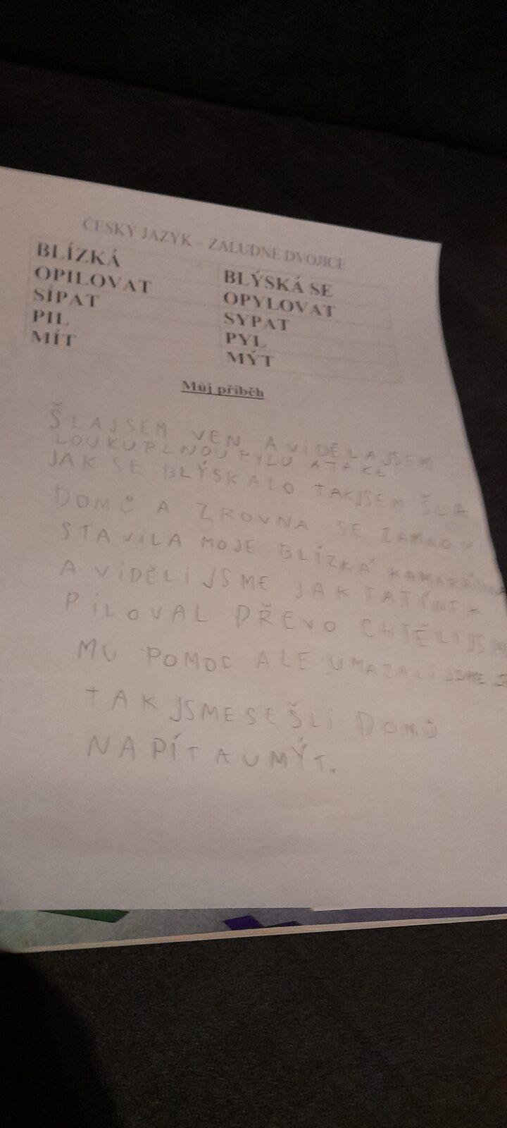 Distanční výuka ve třetí třídě 19. 3. - 60