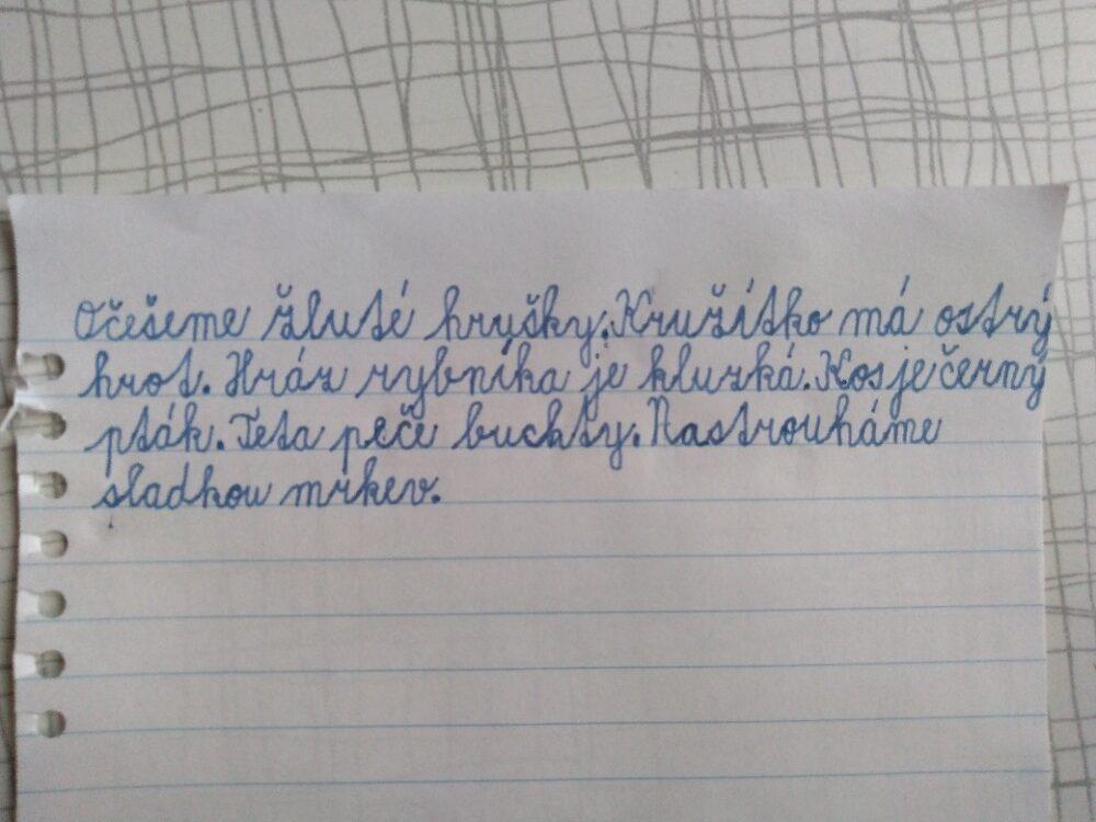 Distanční výuka ve třetí třídě 6. 11. - 55
