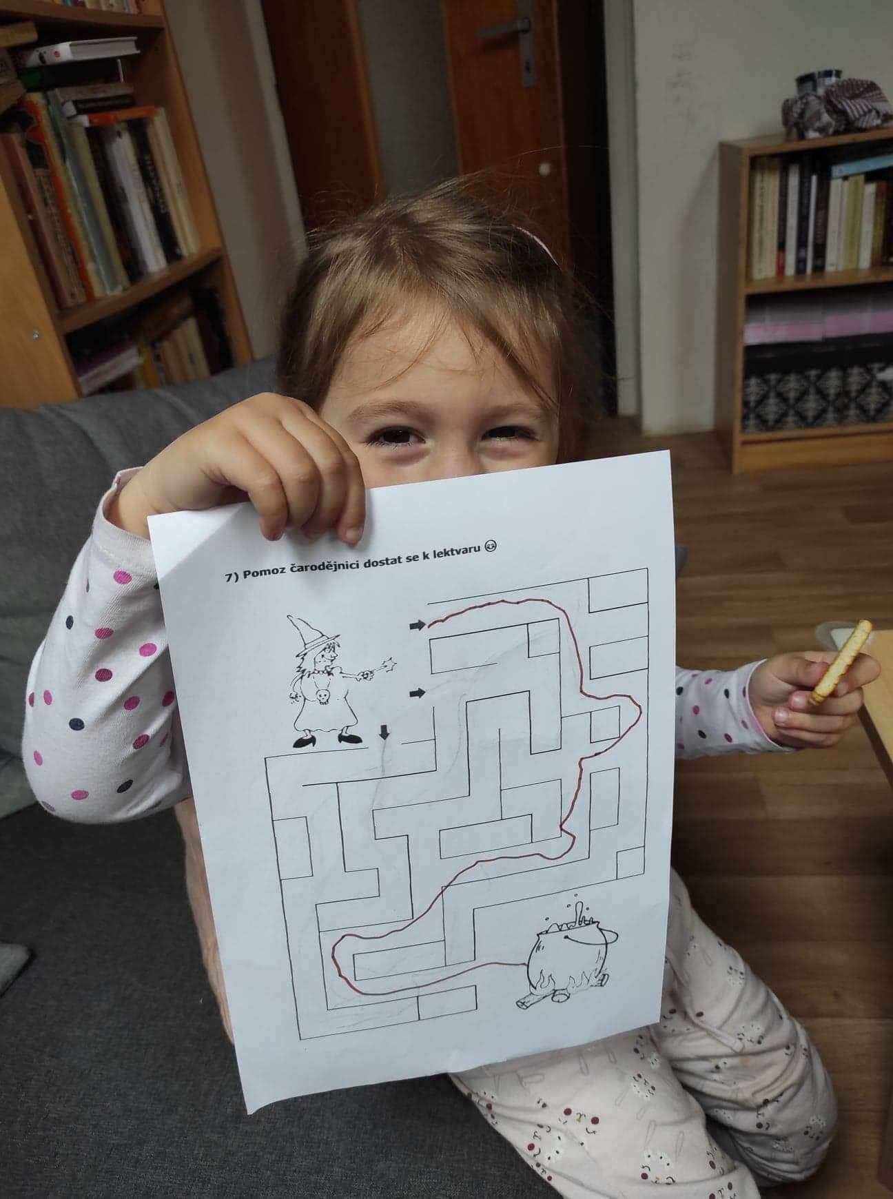 Distanční výuka - "Čarodějnický rej" - mladší děti :-) - 16